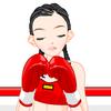 Boxing girl dress up